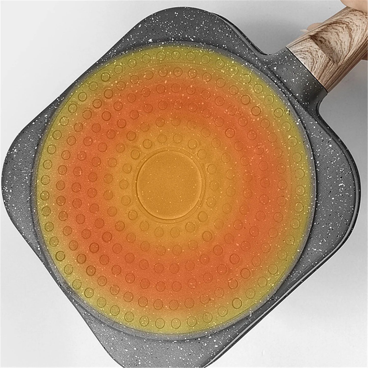 Egg Frying Pan Steaks Pan Food-Grade Aluminum Alloy with Non-Stick Coating Egg Cooker Pan for Making Breakfast