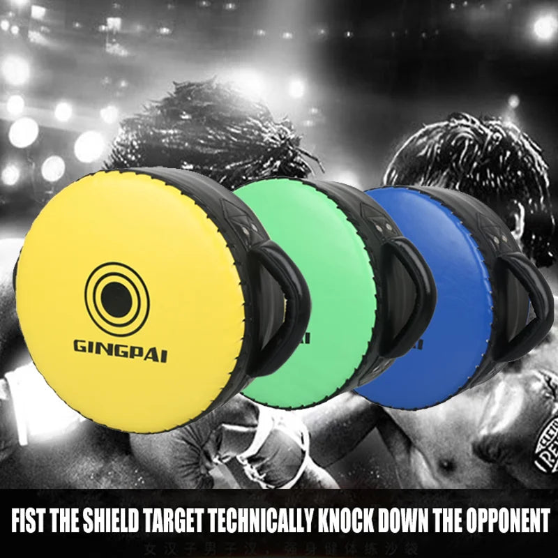 35*15Cm Boxing Target Durable PU Punching Pads MMA Kick Muay Thai Martial Arts Shield Big round Heavy Fighting Chest Protection