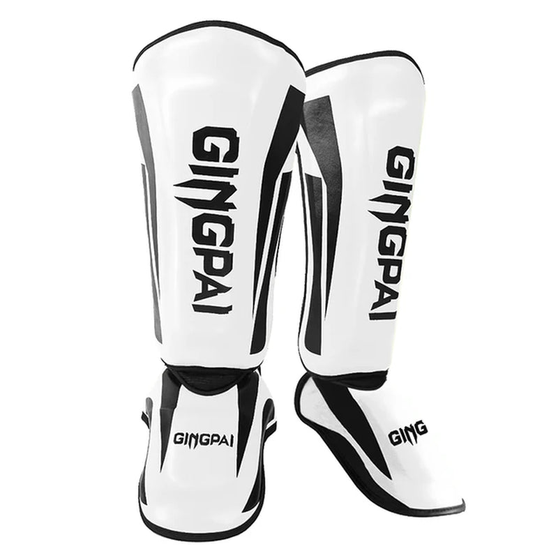 Youth/Adult Kids MMA Boxing Shin Guards Instep Kickboxing Ankle Support Equipment Karate Protectors Sanda Muay Thai Leggings DEO