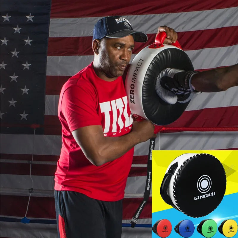 35*15Cm Boxing Target Durable PU Punching Pads MMA Kick Muay Thai Martial Arts Shield Big round Heavy Fighting Chest Protection