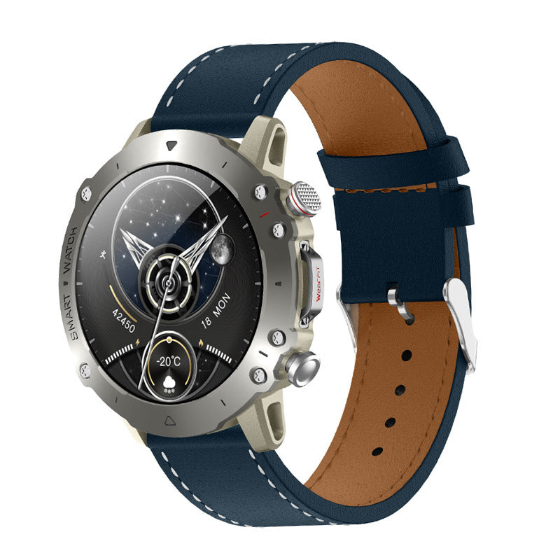Assistant vocal intelligent Bluetooth, fréquence cardiaque du taux de sucre dans le sang, plus qu'une montre intelligente de sport