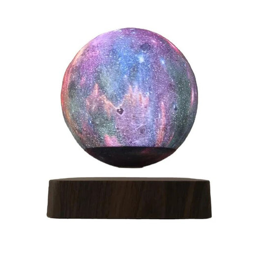 LED Night Light 3D Magnetic Levitation Colorful Rotating Galaxy Floating Table Desk Lamp for Home Decoration Creativity Gift