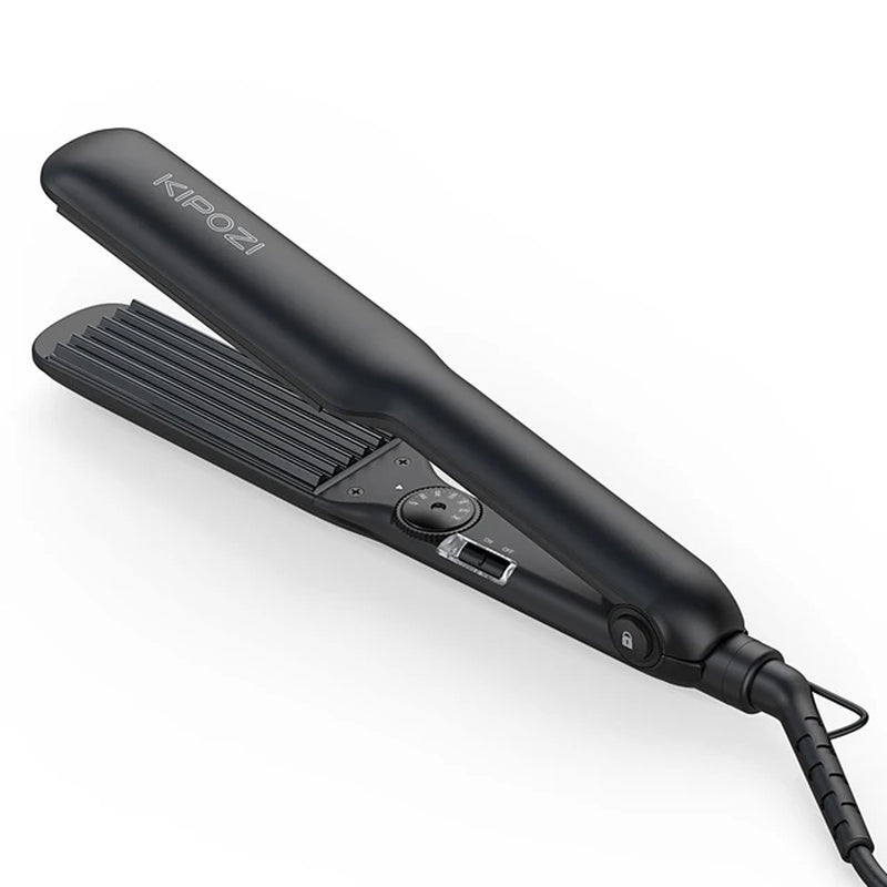 KP Professional Hair Crimper Curling Iron Wand Ceramic Corrugat Wave Corn Irons Wave Curler Iron Electric Corrugation Plate Clip