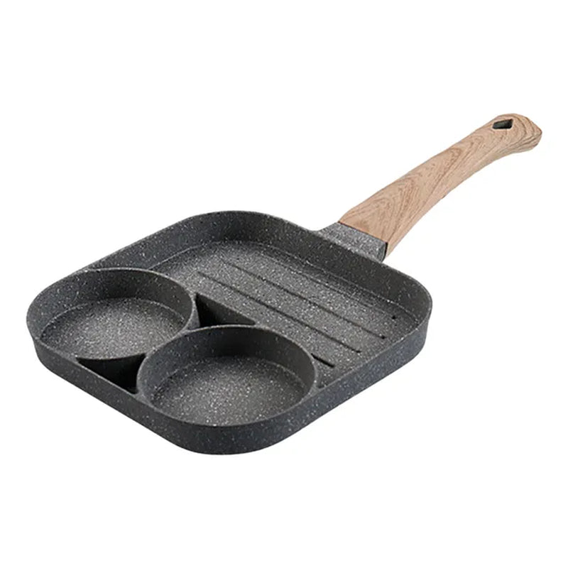 Egg Frying Pan Steaks Pan Food-Grade Aluminum Alloy with Non-Stick Coating Egg Cooker Pan for Making Breakfast