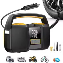 Compresseur d'Air Portable CARSUN T2504 | Gonfleur de Pneu Sans Fil 150 PSI | Batterie Lithium-ion